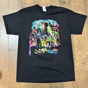 Hocus Pocus Sanderson Sisters Graphic T-Shirt Black Unisex Adults Size L